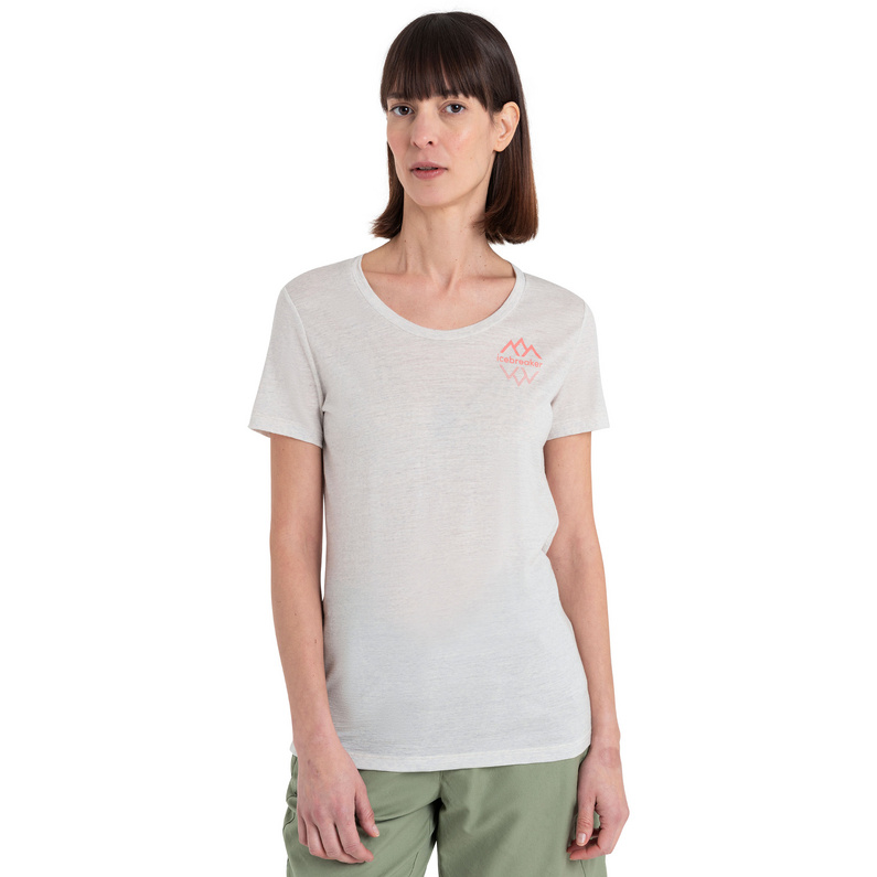 Icebreaker Damen Tech Lite III Scoop Logo Reflections T-Shirt