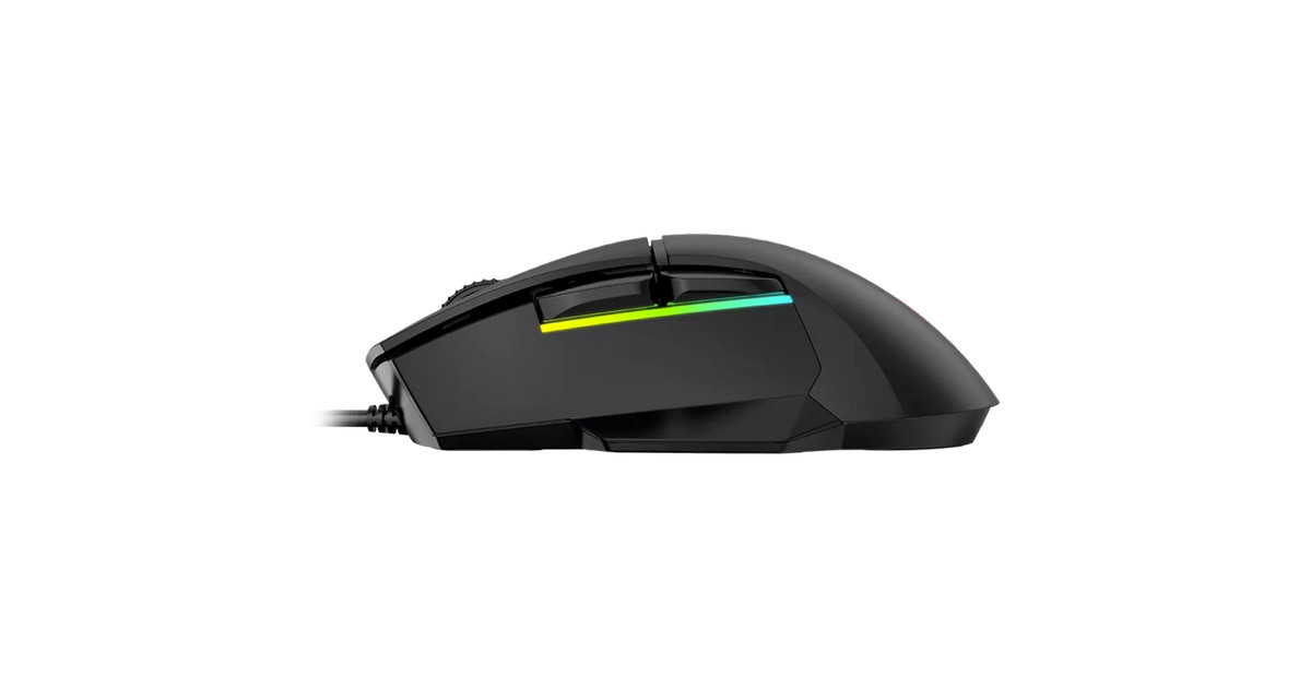 LORGARJetter 357 gaming muis  (Zwart, 200 - 8000 dpi, RGB)