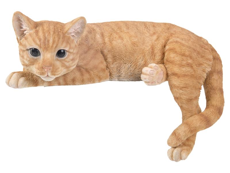 Vivid Arts Dekofigur Katze Ginger liegend Süsse Tiere für den Garten