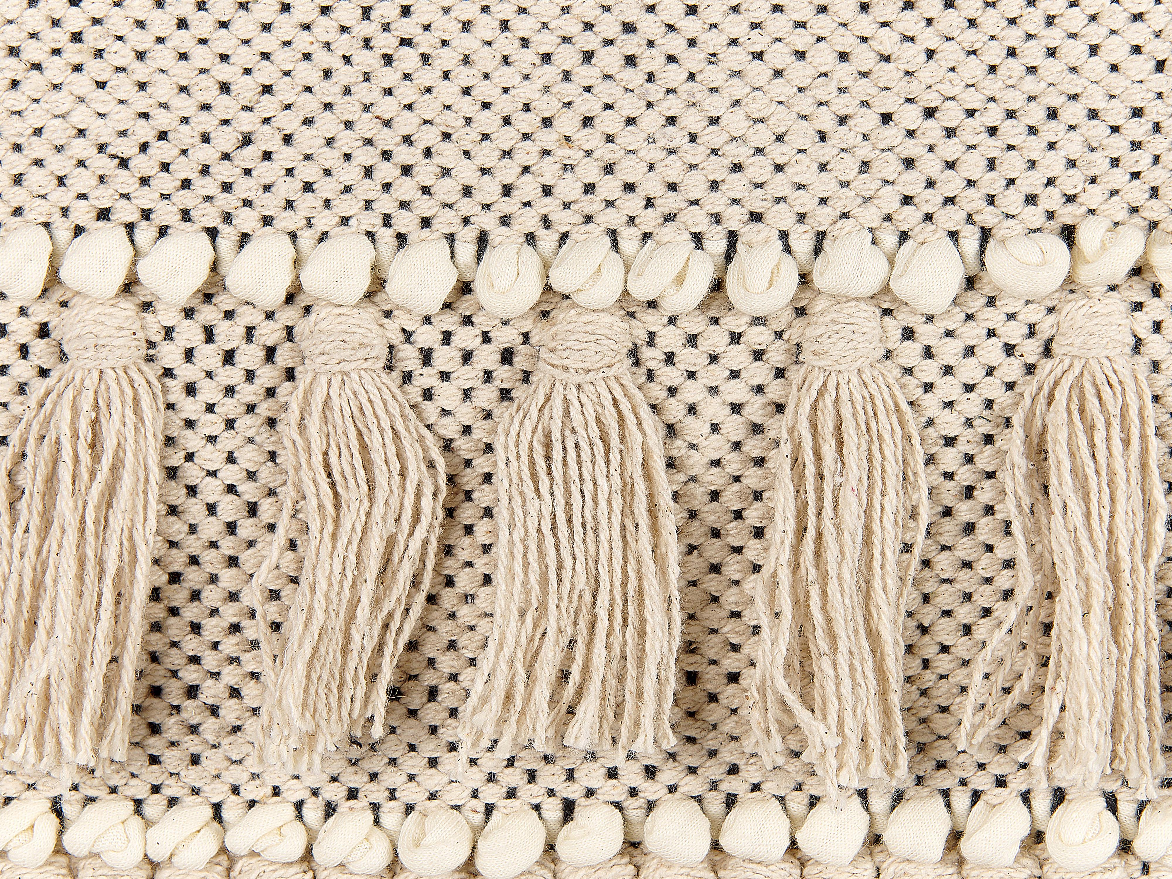 Stoffen wanddecoratie GUJRAT Katoen 102 cm Beige