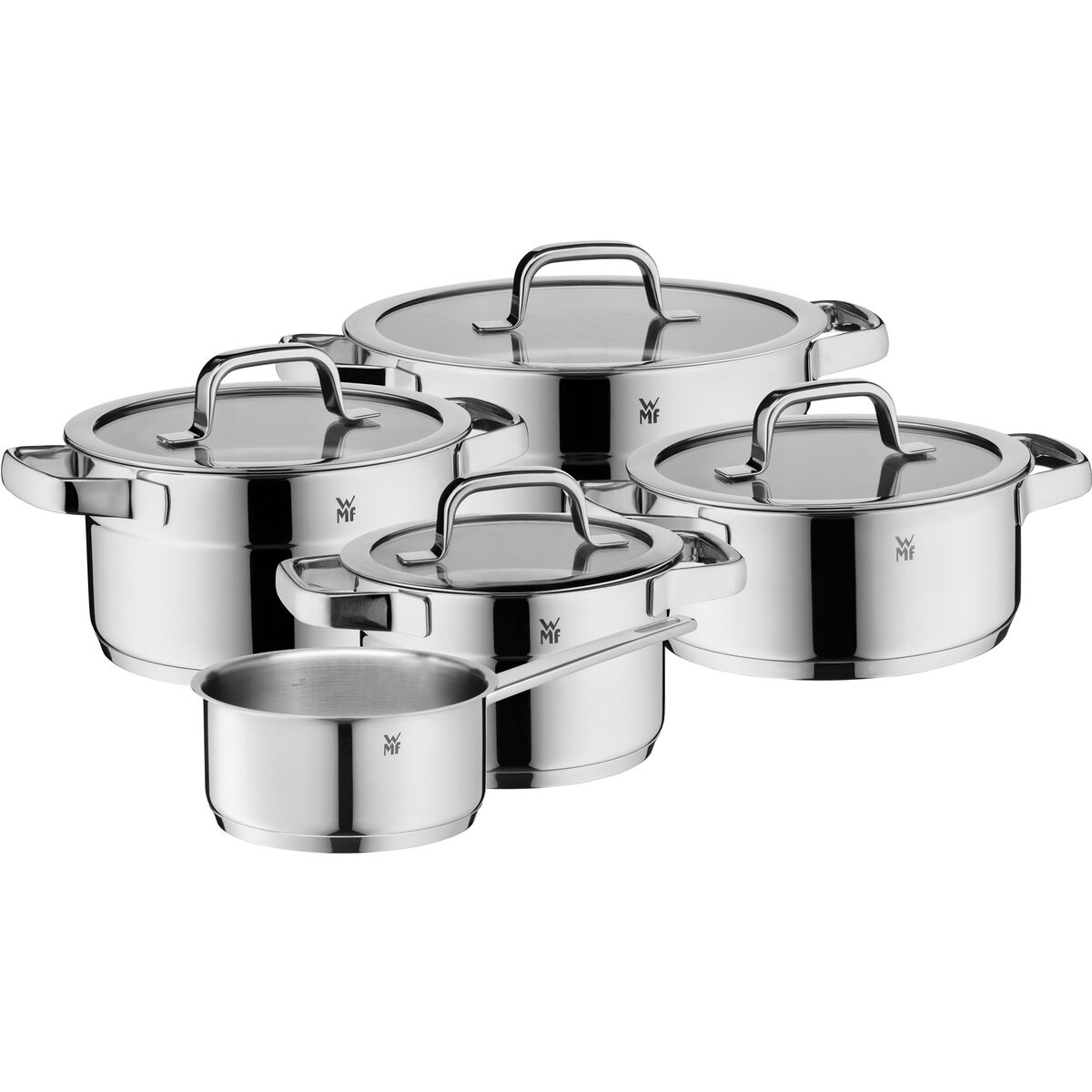 Compact Cuisine grytesett, 5 deler inkl. 4 glasslokk