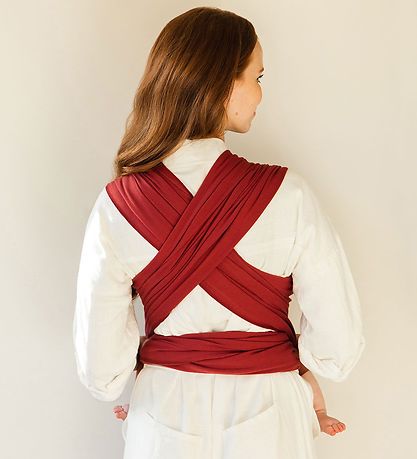 Moby Stretchtuch - Classic - Ruby - Braun