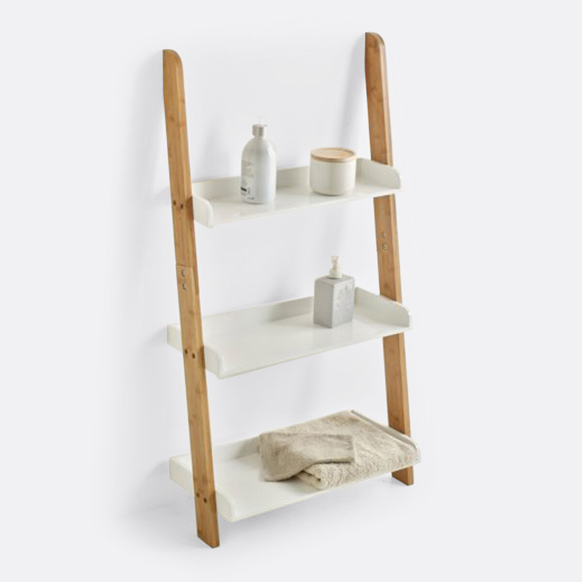 SO'HOME<br>Étagère de banheiro em forma de escada, 3 prateleiras, Lindus