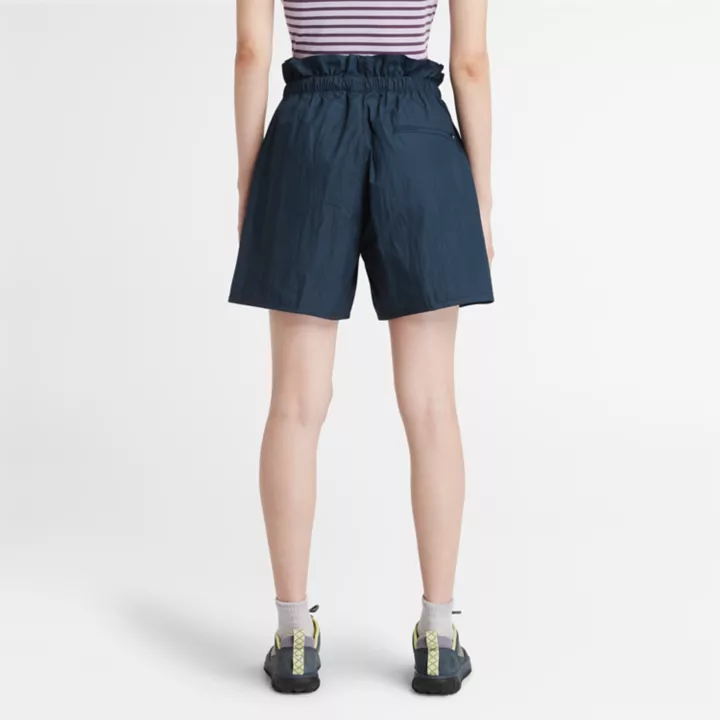 Short d'été utilitaire pour femme en bleu marine