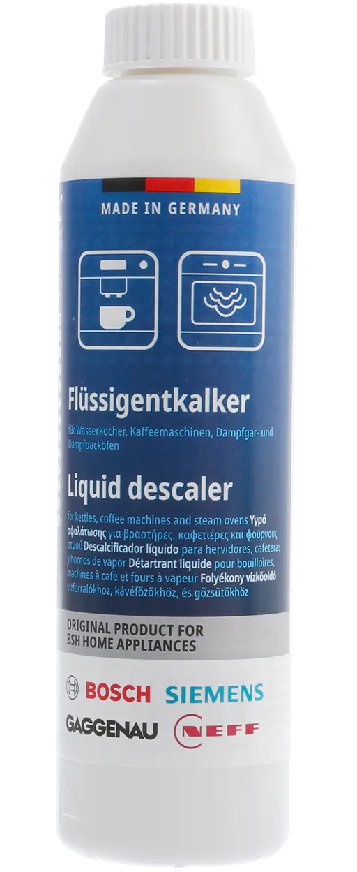 Ontkalker voor koffieautomaten, waterkokers en Stoomovens - 250 ml 00312531