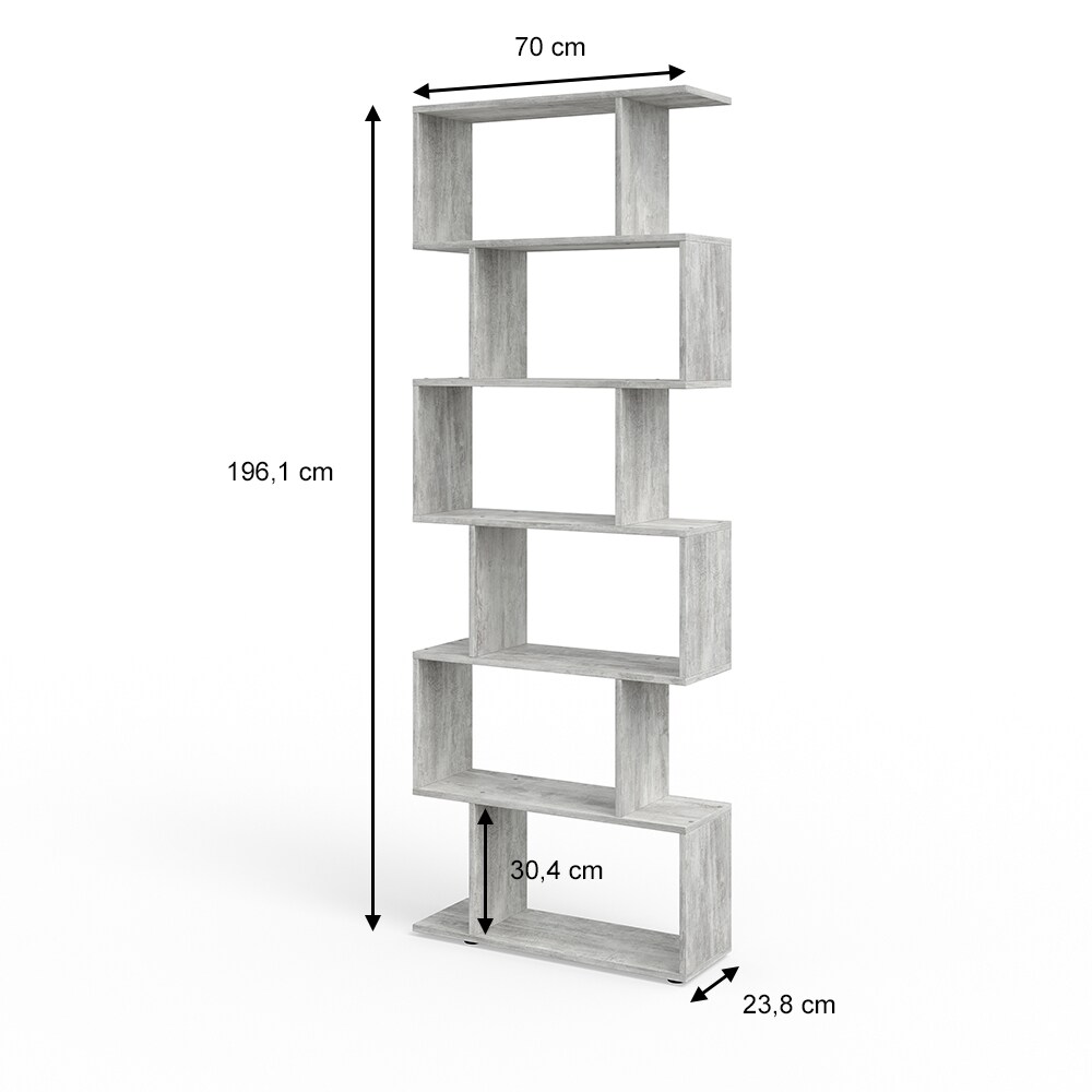 Vicco Raumteiler Levio Bücherregal Standregal Aktenregal Hochregal Regal Beton