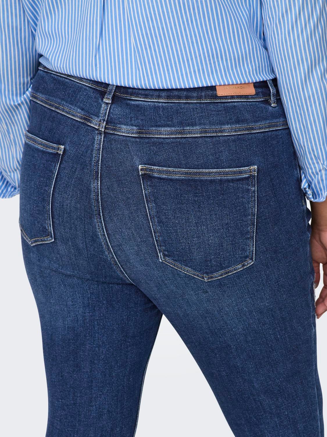 CARMILA Hohe Taille Skinny Fit Jeans Medium Blue Denim