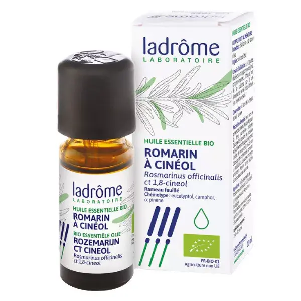 Óleo Essencial de Alecrim Cineol Orgânico Ladrome 10ml