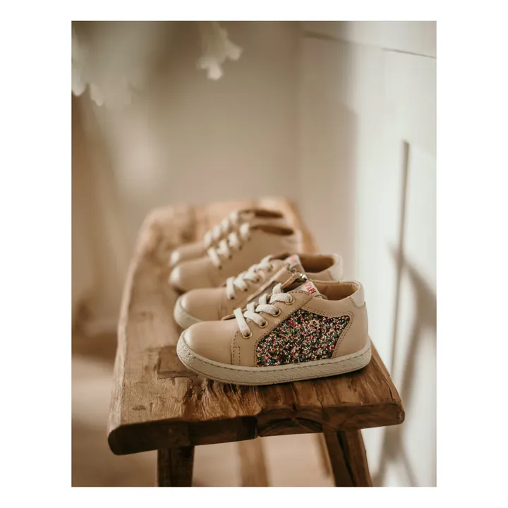 Pom d'Api Baskets Mousse Zip Top x Smallable | Beige