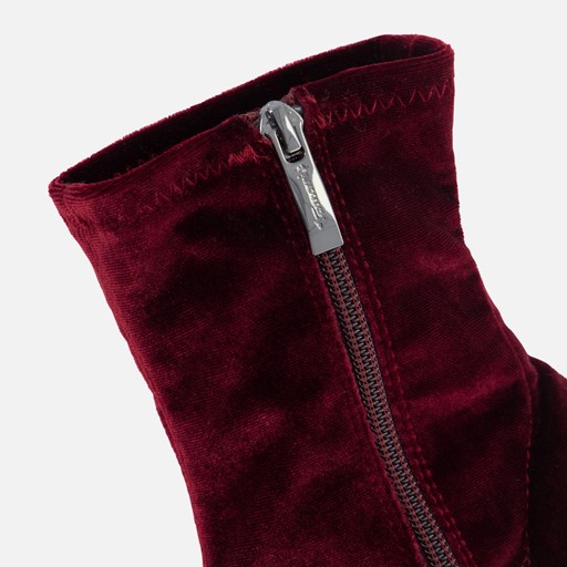 Tamaris Enkellaarsjes rood Textiel
