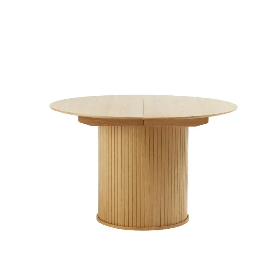 Eettafel Rond Naturel - Uitschuifbaar - Ø120-167cm - Nola