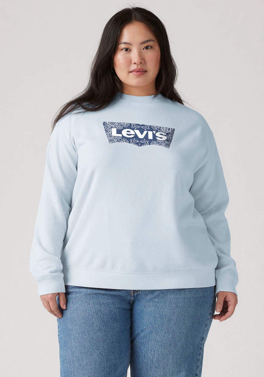 Levi's® Plus Sweatshirt »PL GR EVERYDAY CREW«, mit Batwing-Logo mit Rosenprint