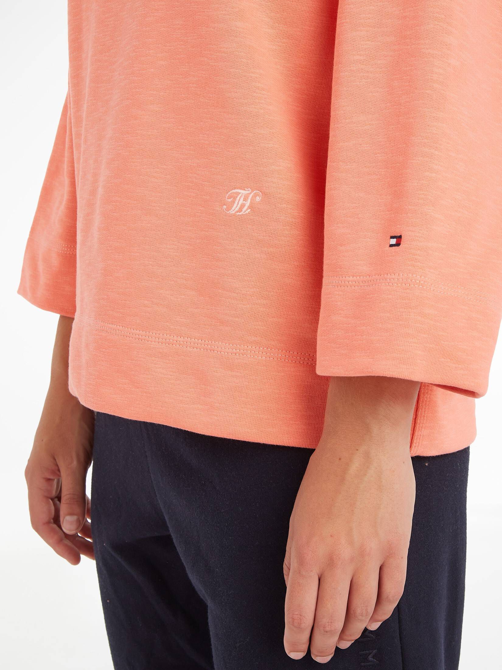 Tommy Hilfiger| Damen Sweatshirt RLX SLUB TERRY OPEN-NK SWTSHIRT