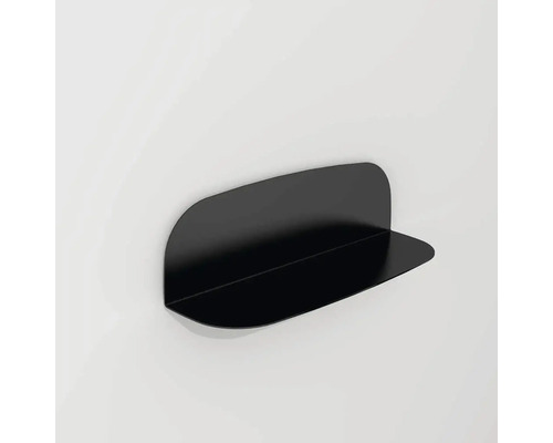 Metalen plank Devo Ovaal BxHxD 30x9,1x9,1 cm zwart