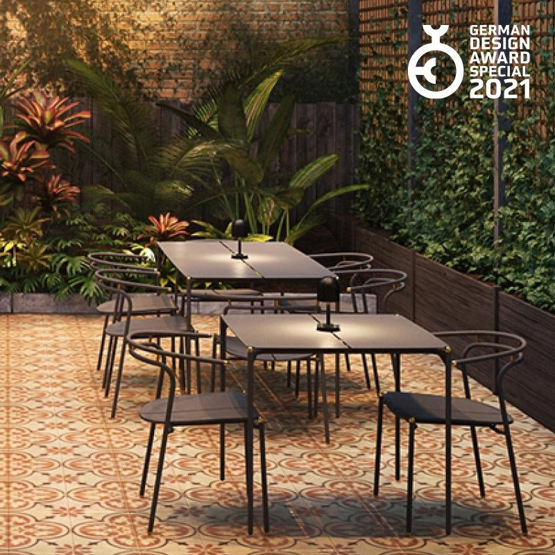 Novo tuintafel 90x240 taupe