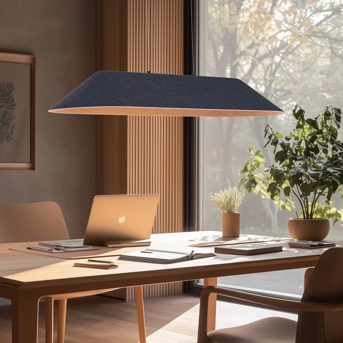 Moderne hanglamp zwart met grijze binnenkant incl. LED 3-staps dimbaar - Dani