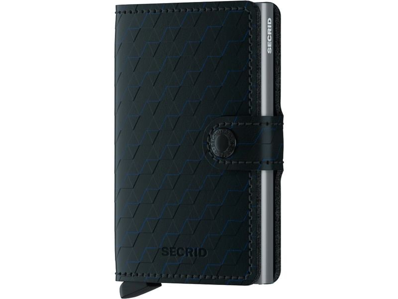 SECRID Portemonnaie Miniwallet Optical Black Titanium Noten- und Karten-Portemonnaie mit RFID-Schutz