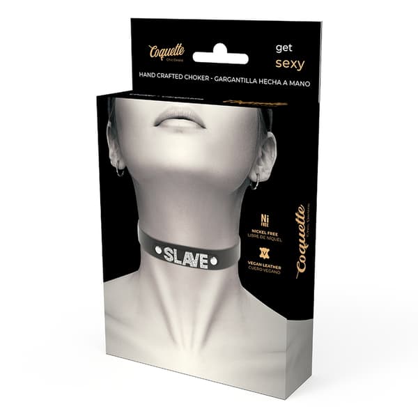 Coquette Chic Desire - Slave Vegan Leather Choker