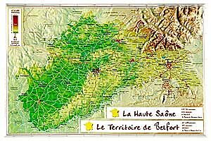 GEORELIEF - GEORELIEF D70 HAUTE SAONE 21X31