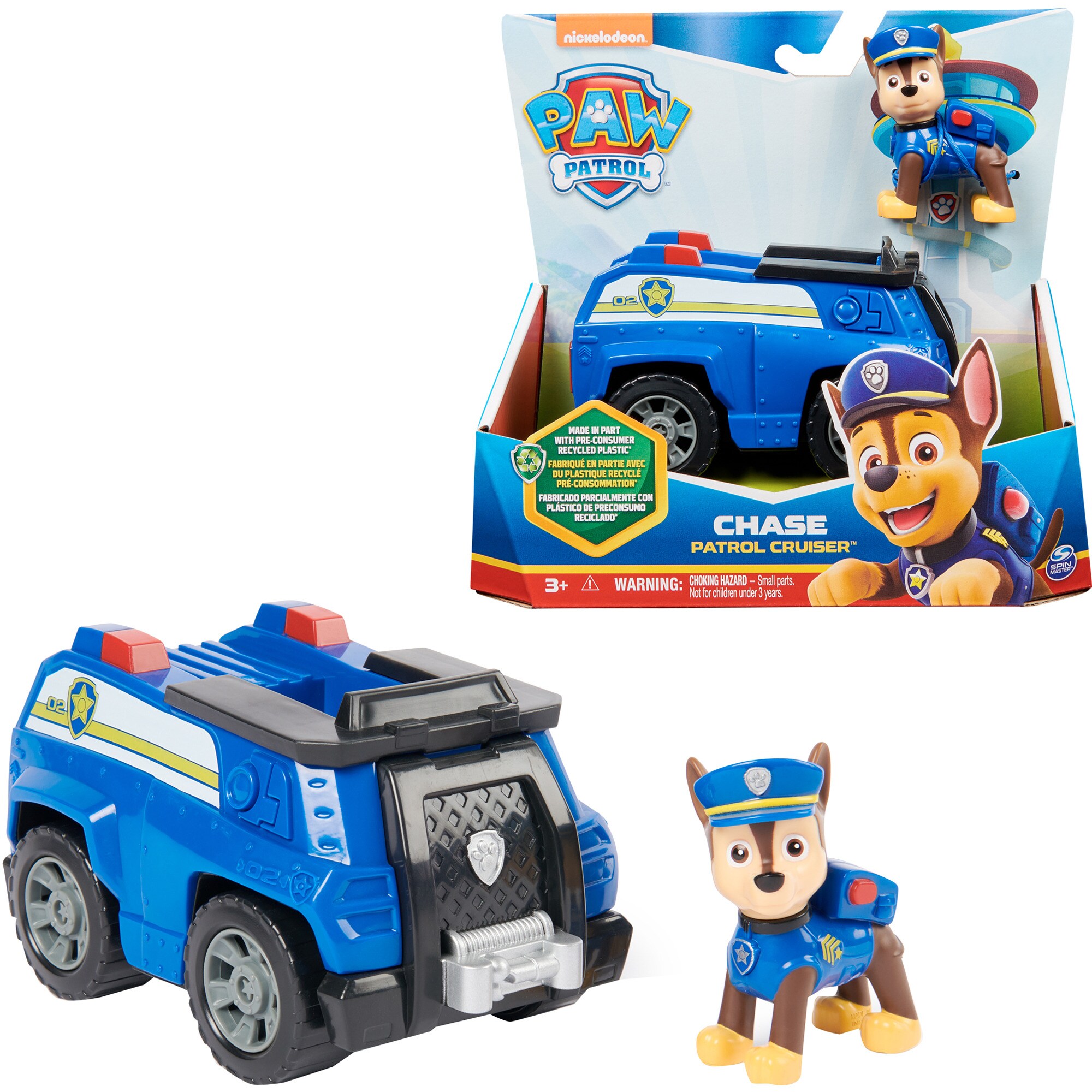 Spin Master Spielfahrzeug Paw Patrol - Polizei-Fahrzeug mit Chase-Figur