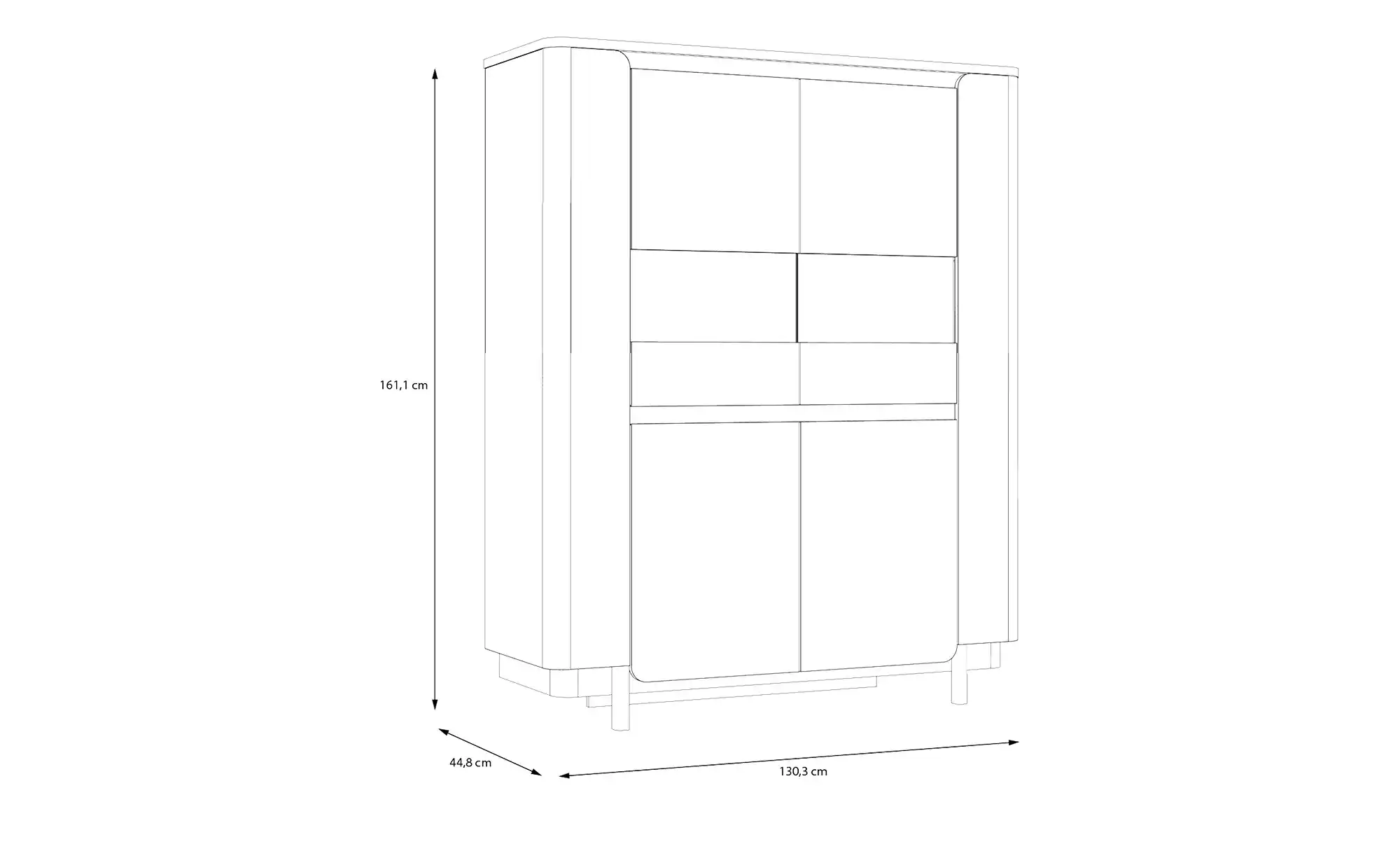 Highboard Softclose Santori