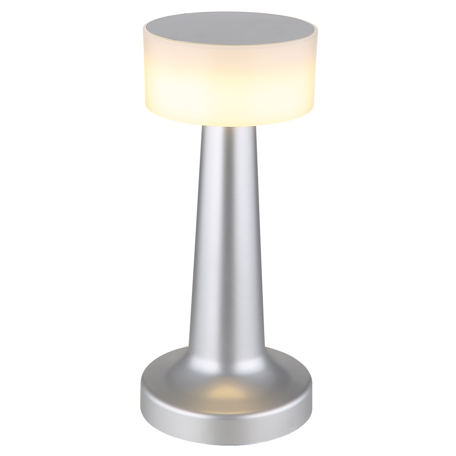 LED-Touch-Tischleuchte - silber-weiß - dimmbar