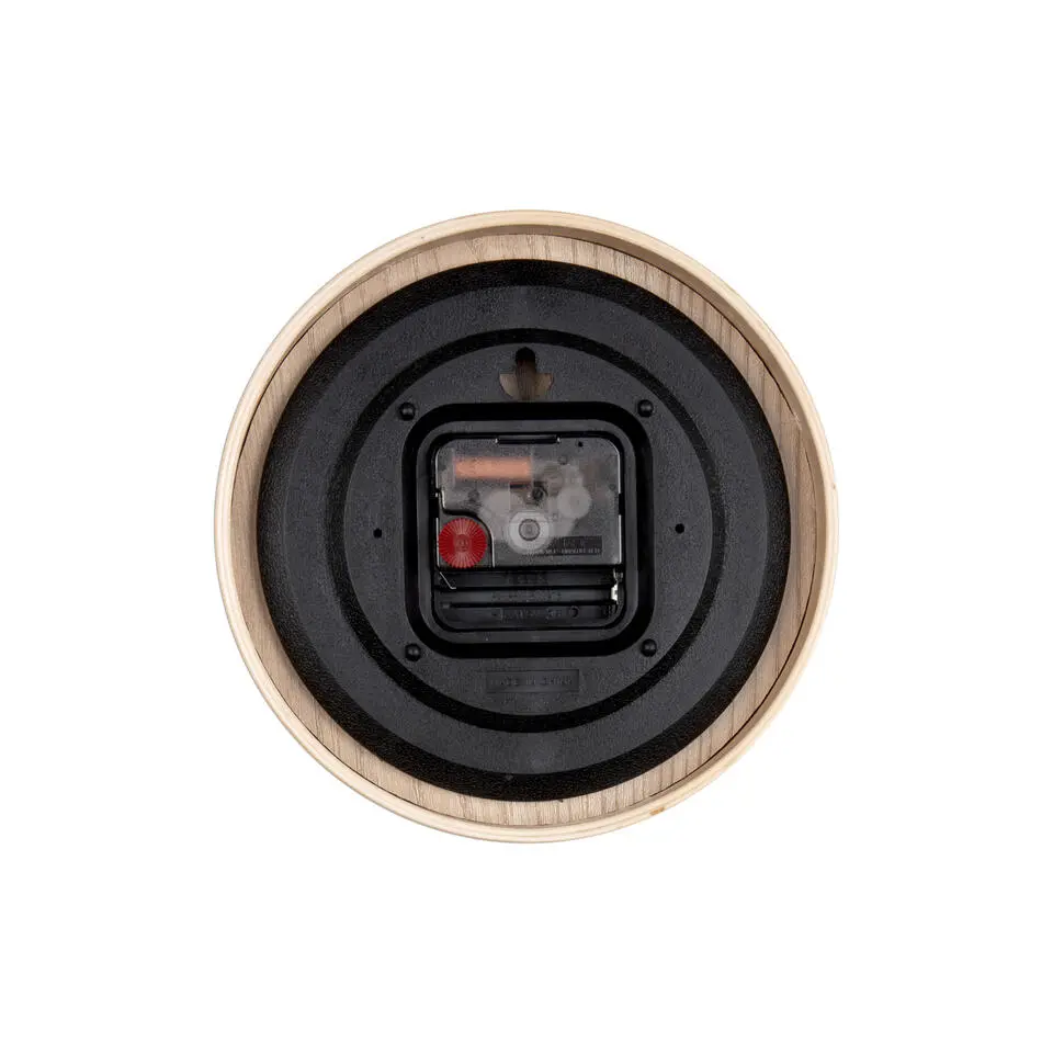 Karlsson - Tafelklok Pure Wood Grain - Zwart