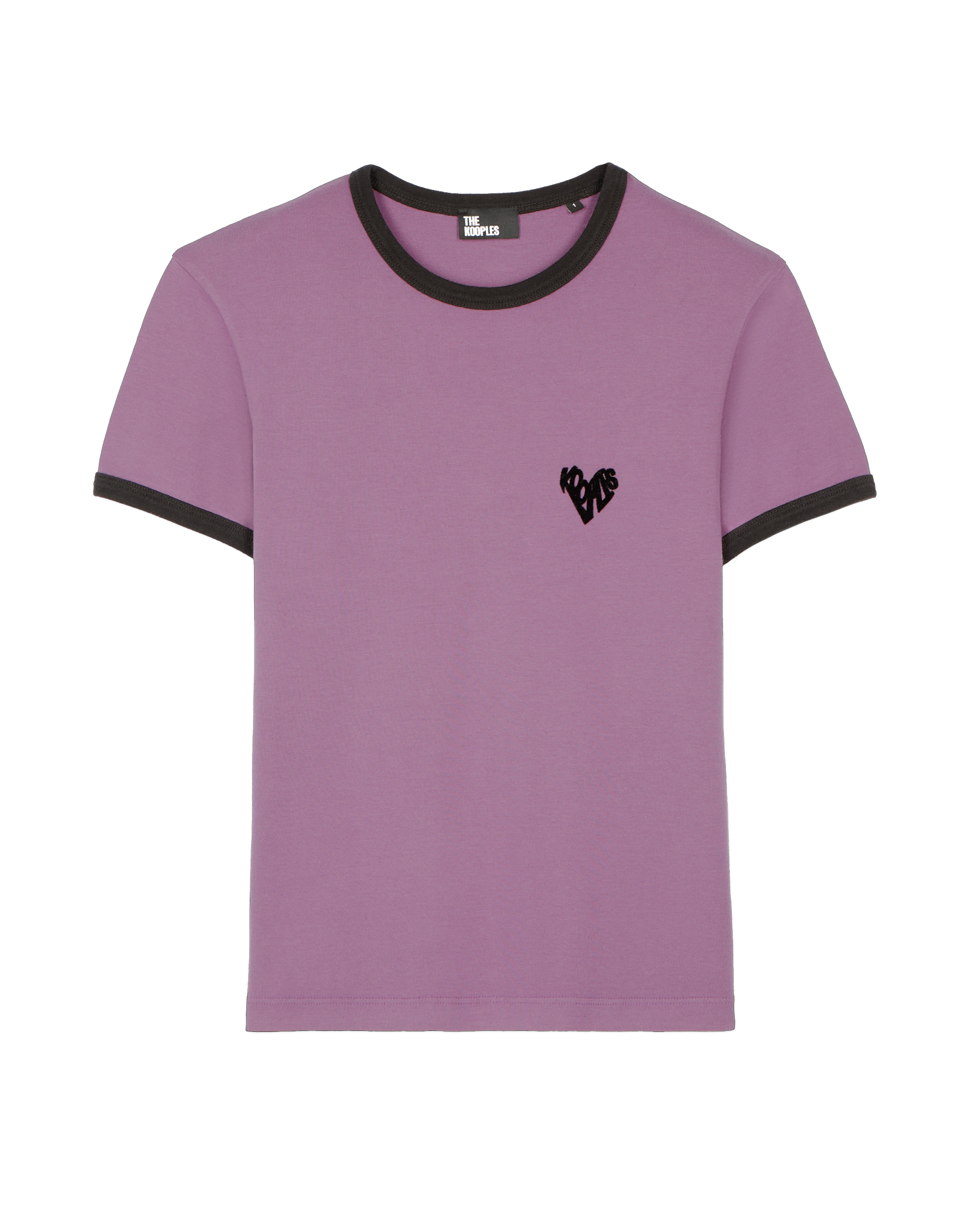 Tee-shirt manches courtes en coton | Violet