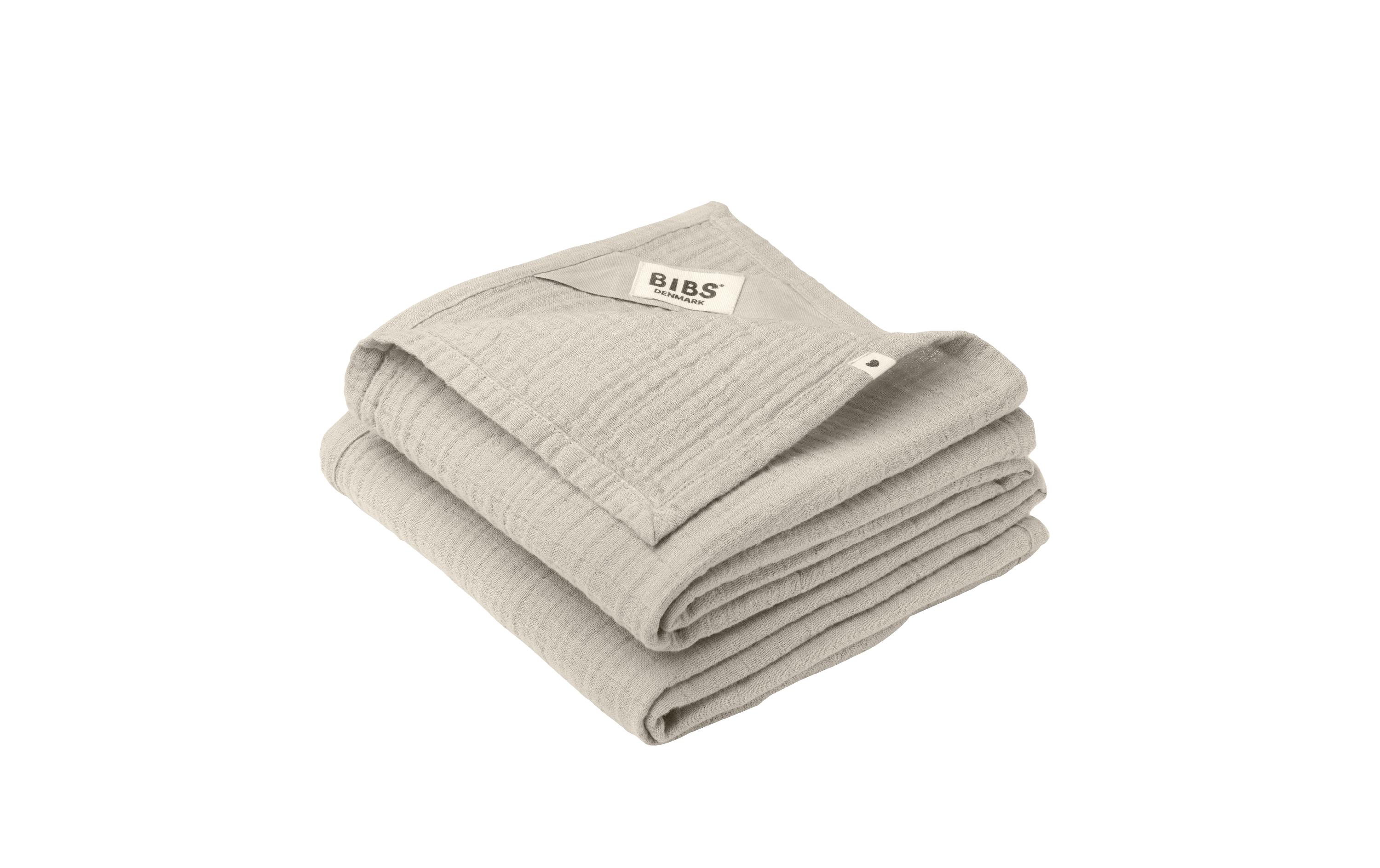 Mulltuch 2er Set Sand 70 x 70 cmVielseitige Musselintücher für den Alltag