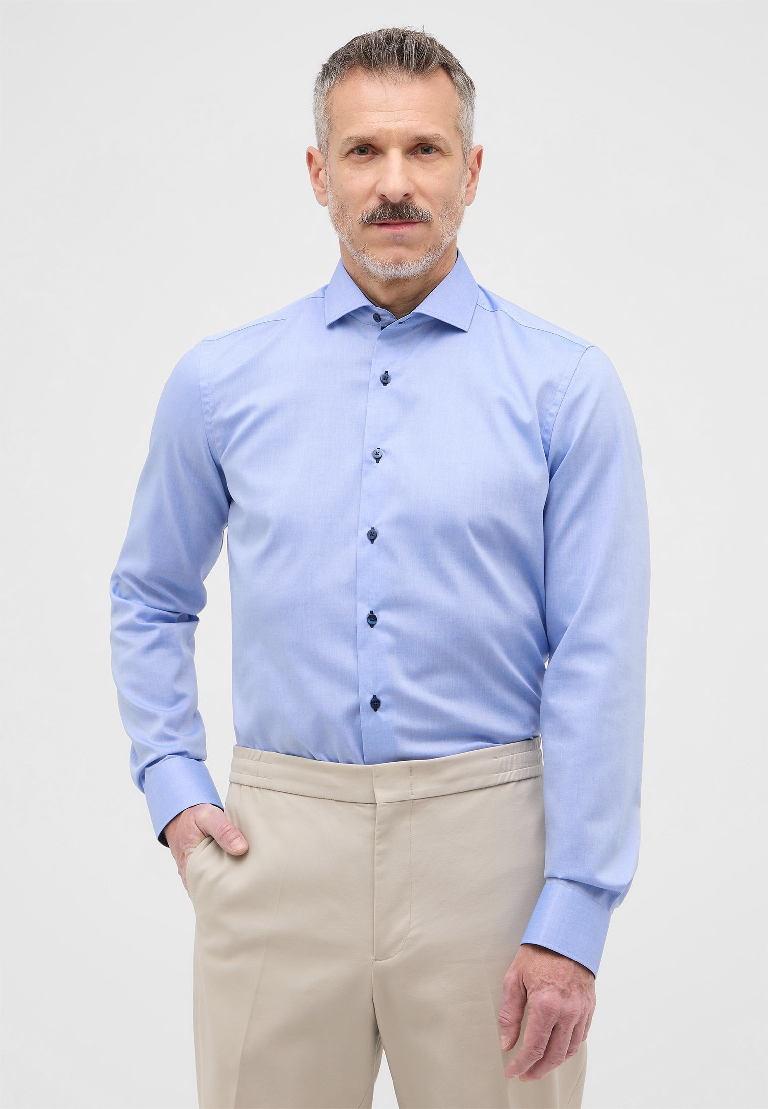 Eterna Langarmhemd »SLIM FIT«, NON IRON (bügelfrei)