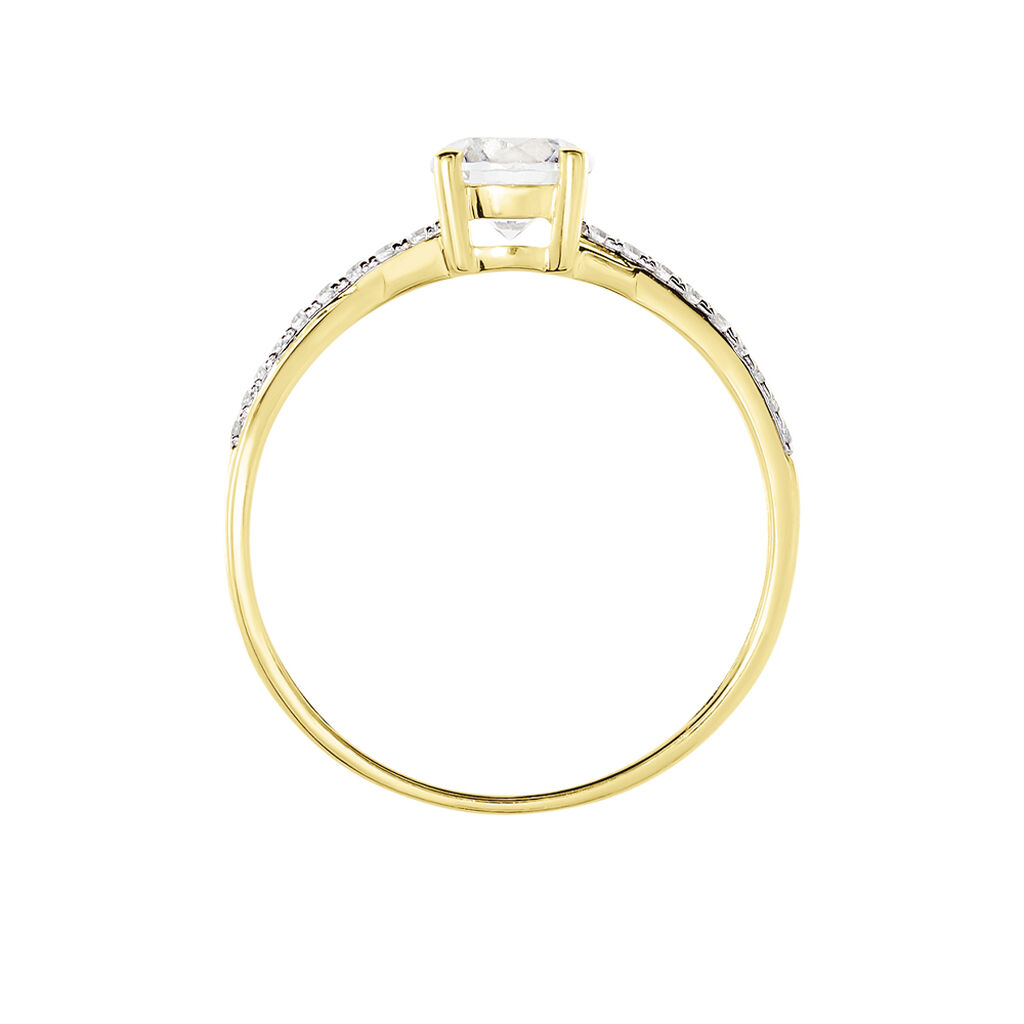 Bague Dana Or Jaune Oxyde De Zirconium