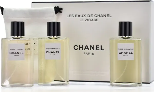 Les Eaux De Chanel Set Chanel: Paris - Deauville, Eau De Toilette, For Women, 30 ml   Paris - Venise, Eau De Toilette, For Women, 30 ml   Paris - Biarritz, Eau De Toilette, For Women, 30 ml