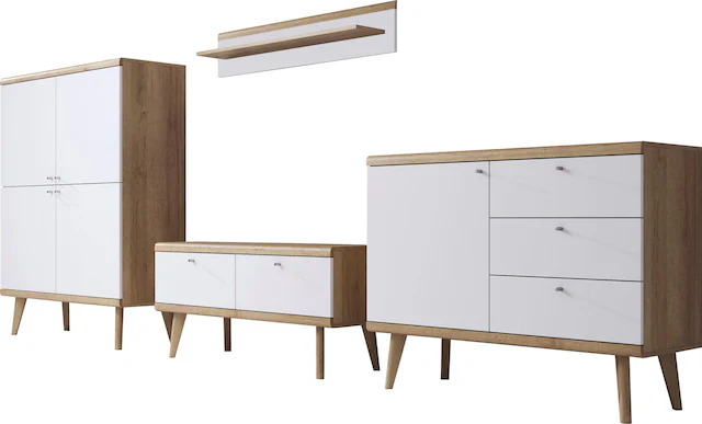 andas Wohnwand »Merle« Set, 4 Stk. tlg.
