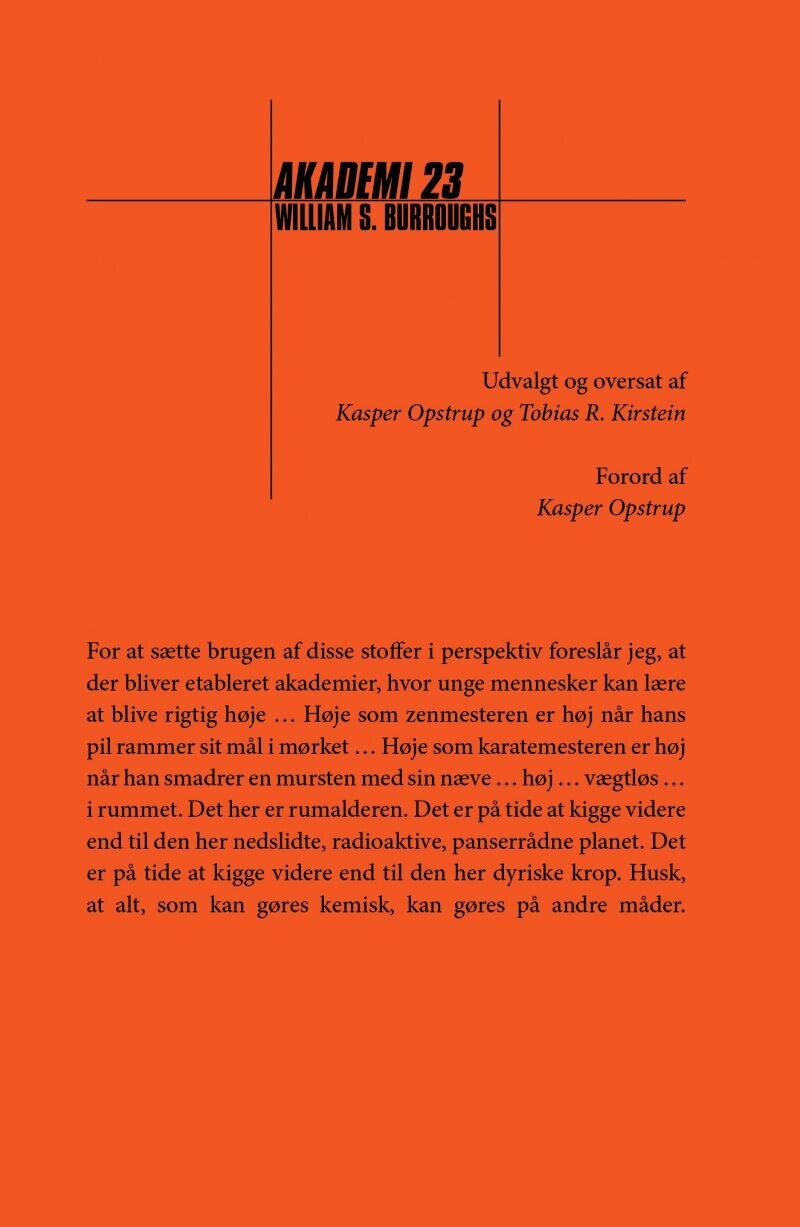 Akademi 23 - William S. Burroughs - Bog