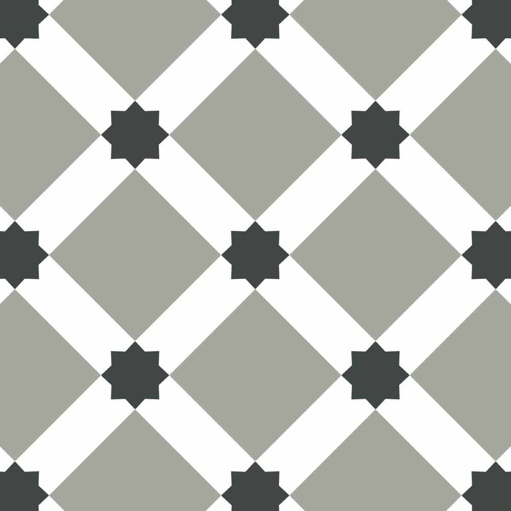 Stickers carrelage 15 x 15 cm - carreaux étoilés