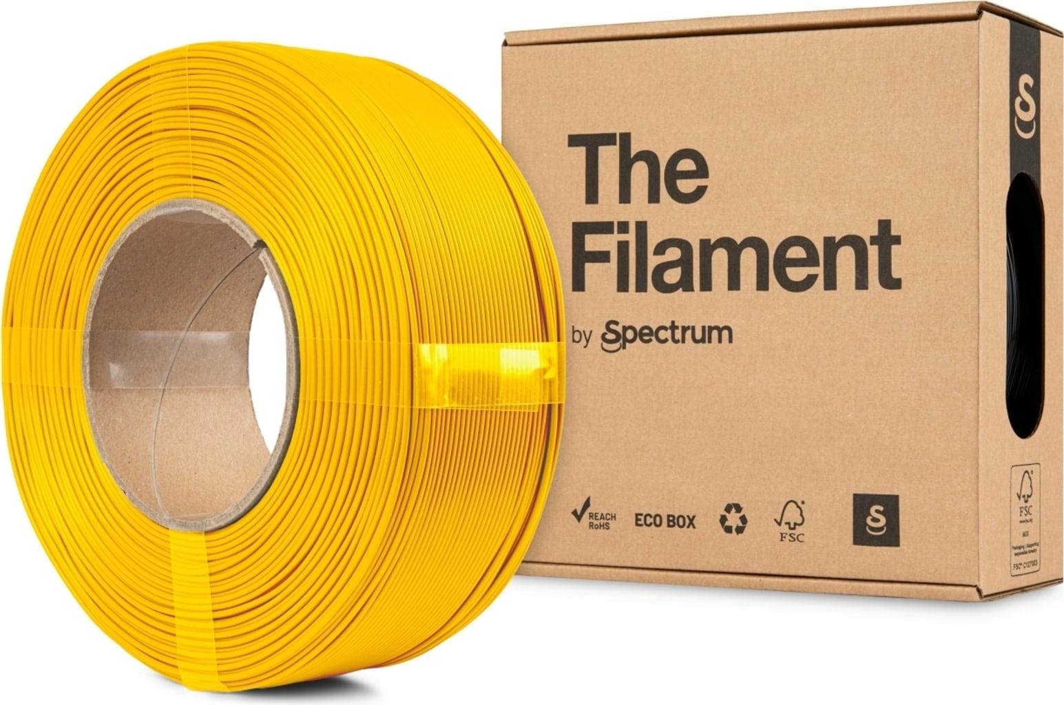 The Filament  Refill PLA Lite Yellow, 1,75 mm / 1000 g    Zuverlässiges PLA Filament ohne Spule in Yellow