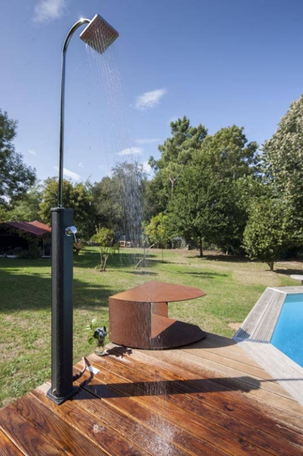 Douche solaire aluminium 18l