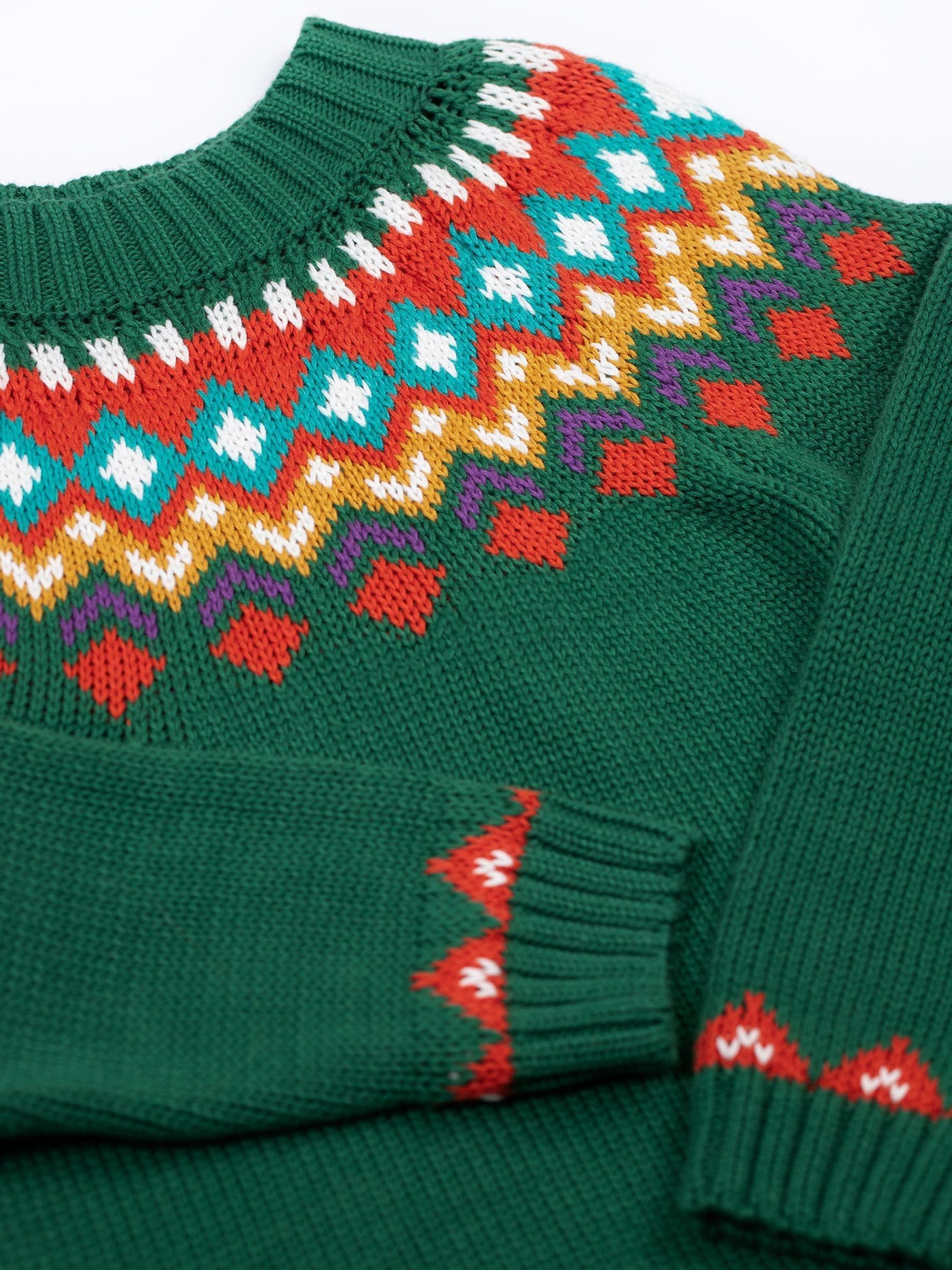 Frugi Green Fyfe Knitted Jumper