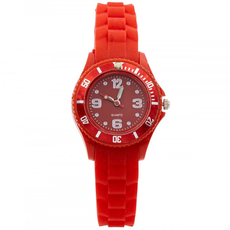 Montre Unisexe CHTIME bracelet Silicone Rouge