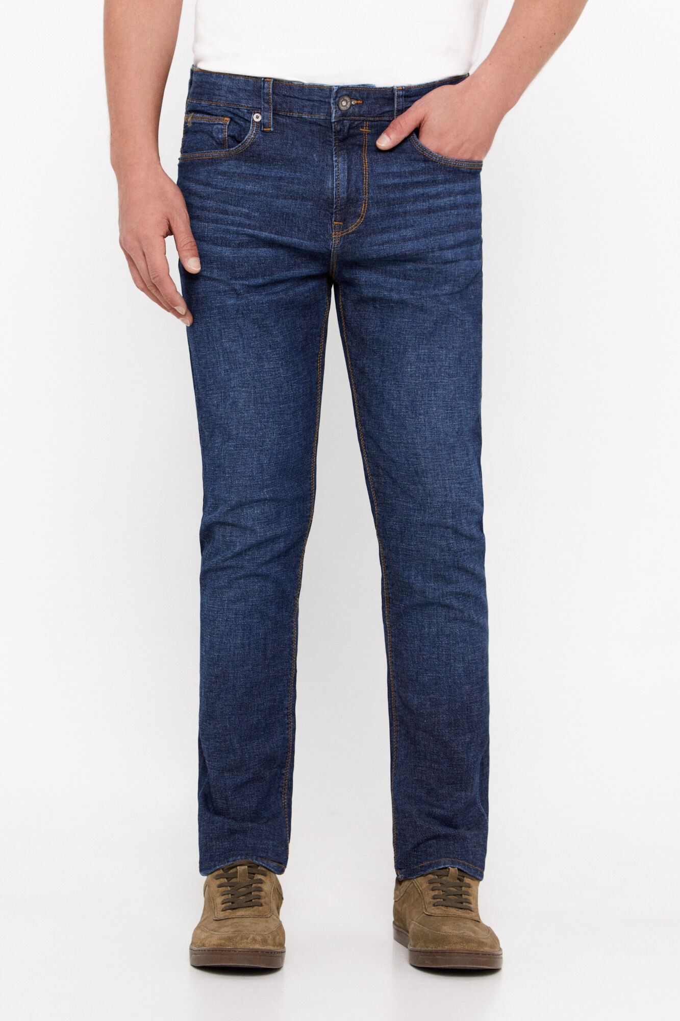 Calça jeans slim fit - Azul