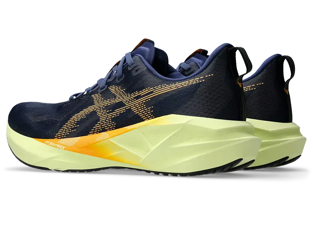 ASICS Novablast 5 Hardloopschoenen Donkerblauw/Oranje Heren