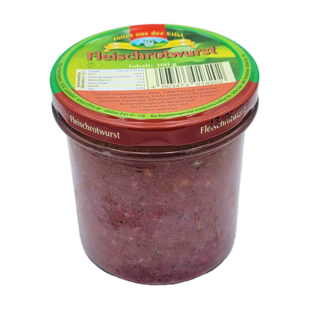Gutes aus der Eifel Fleischrotwurst 300g MHD:22.7.27