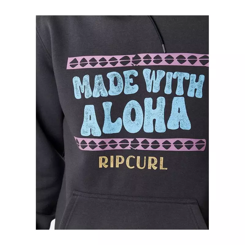 Sweat RIPCURL Down The Line Fp Hooded Washed Black