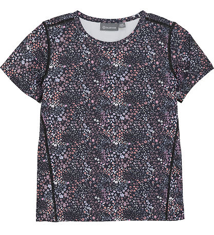 Color Kids T-Shirt - Phantom m. Blumen