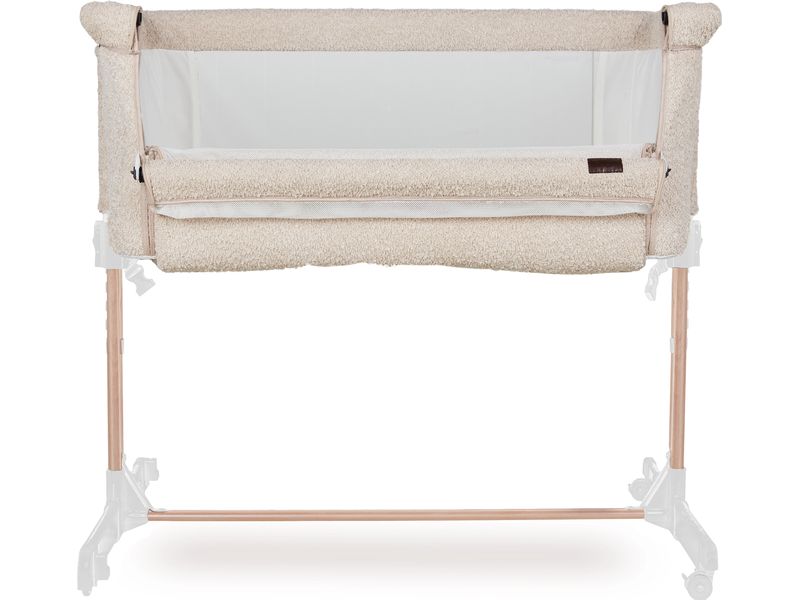 Quax Beistellbett Side-By-Side Sheep Boucle Platzsparendes und bequemes Kinderbett