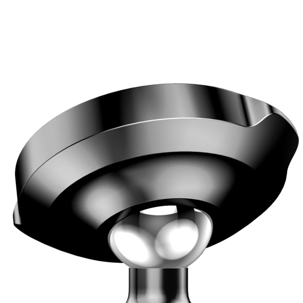 Magnet Auto KFZ Mini Alu Halterung 360° Grad selbstklebend - Schwarz