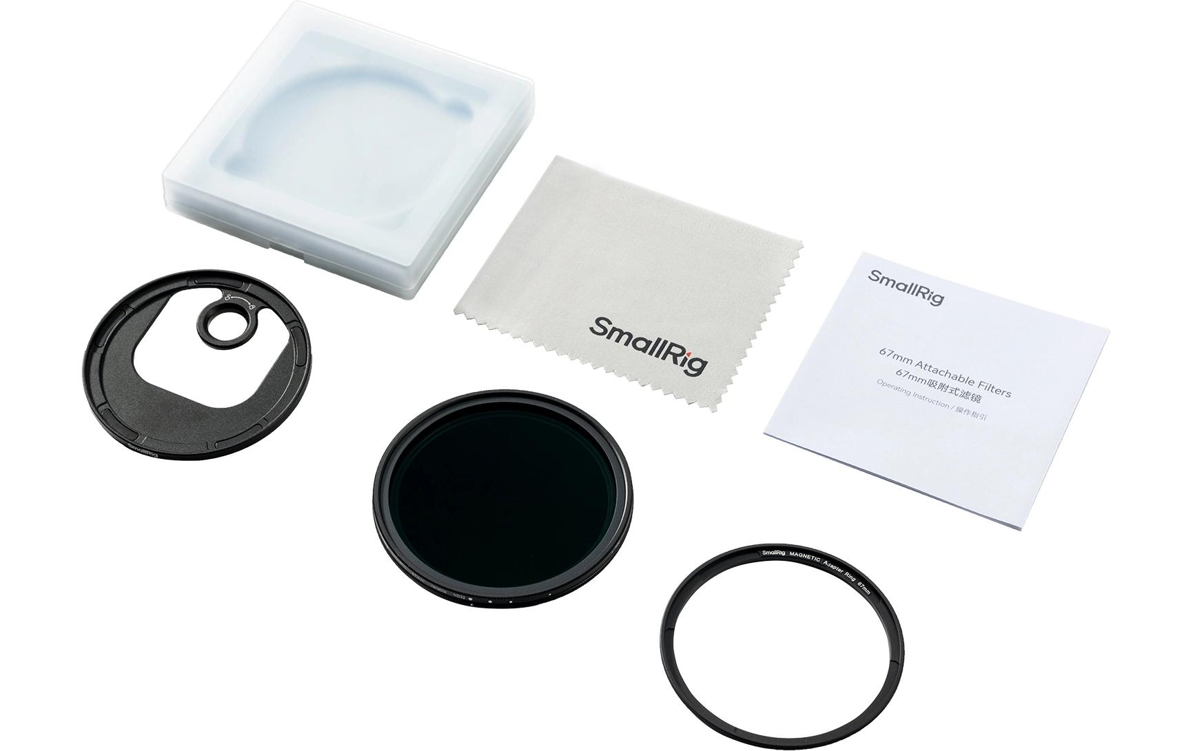Aufsteckbarer VND-Filter ND2-ND32 (1-5 Stop) 67mm T-mountFür mobile Filmemacher