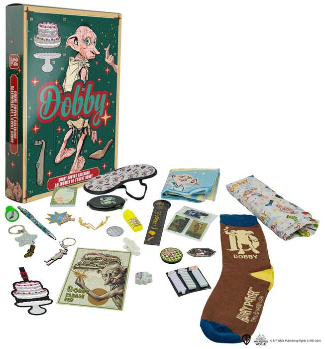 (24.5x33cm) Adventskalender Geschenk Weihnachts Kalender Lizenziert (CR2105) - Harry Potter Dobby