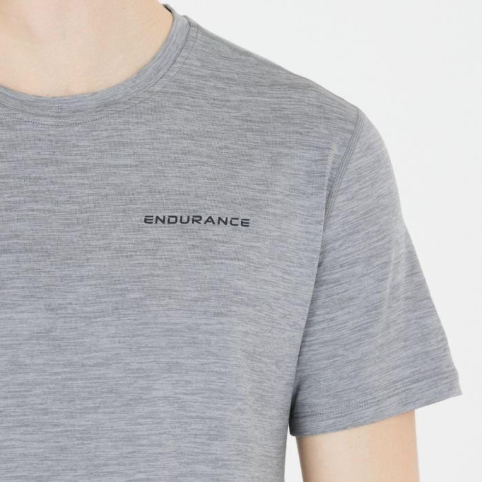 Endurance Herre T-shirts Abdon Melange Short Sleeve Tee Grå