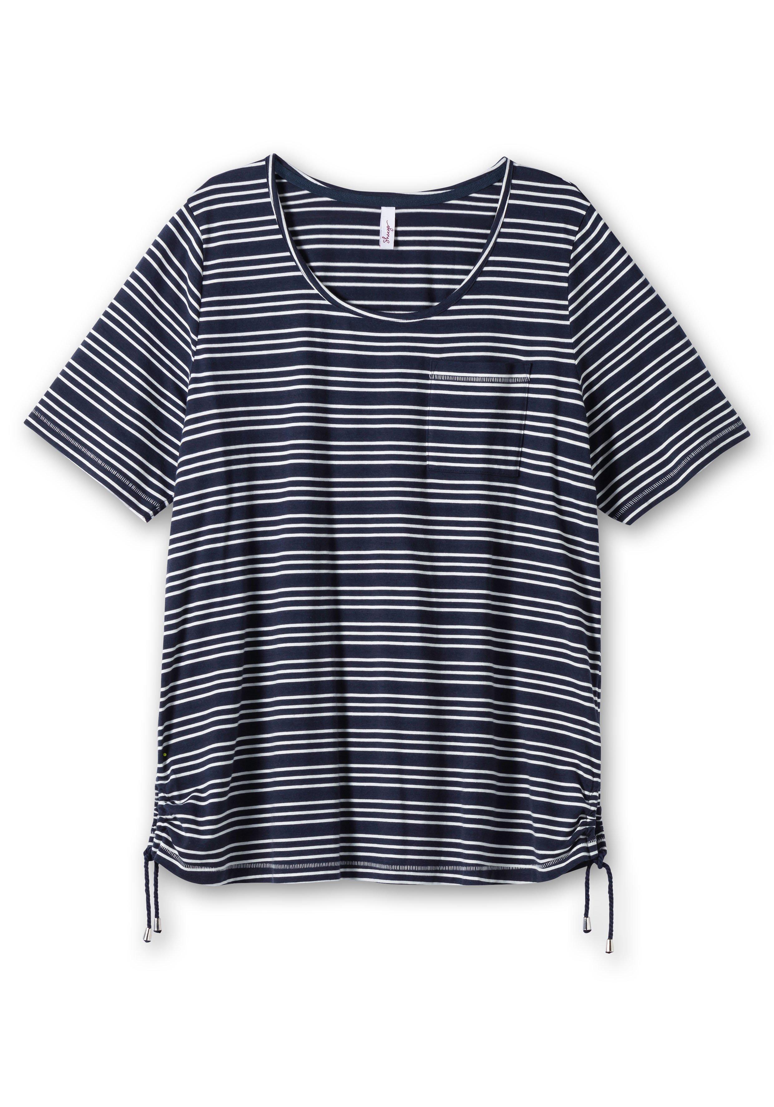 Ringelshirt mit Tunnelzug in der Seitennaht